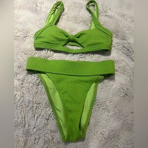Green highwaist bikini
